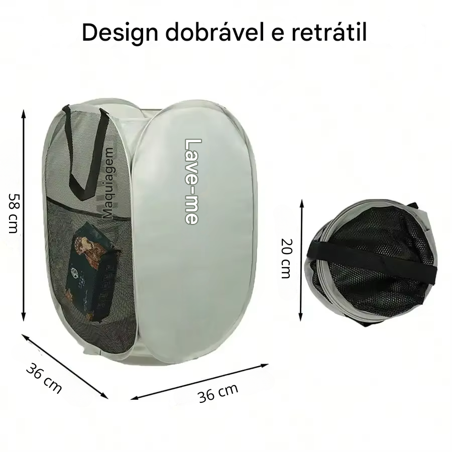 Cesto de Roupa de Malha