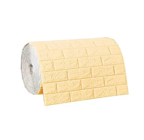 Papel de parede 3D imitação tijolo