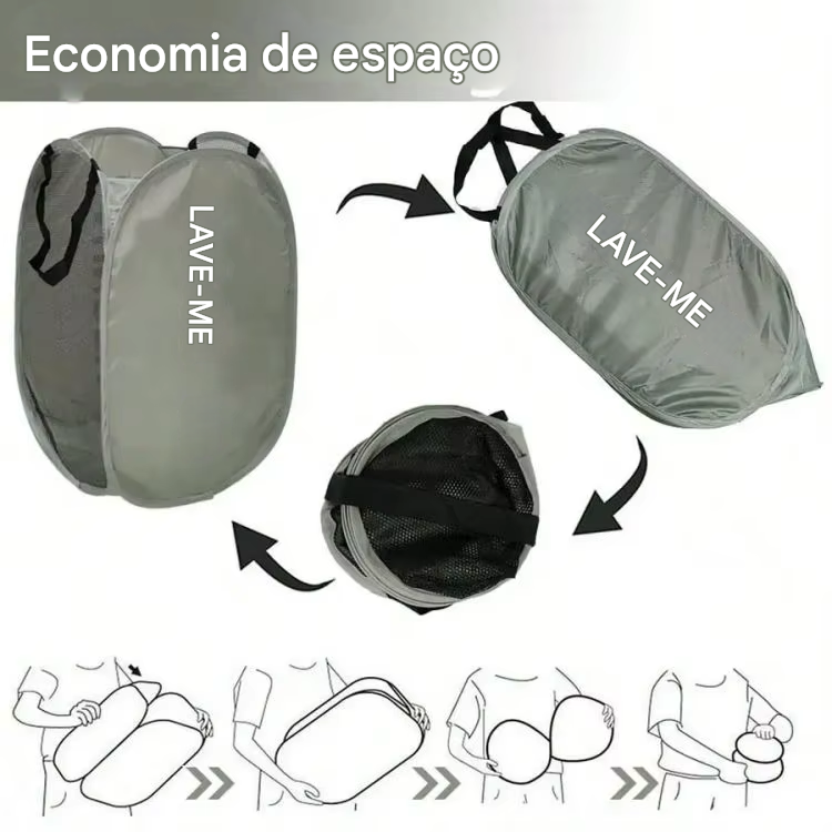 Cesto de Roupa de Malha