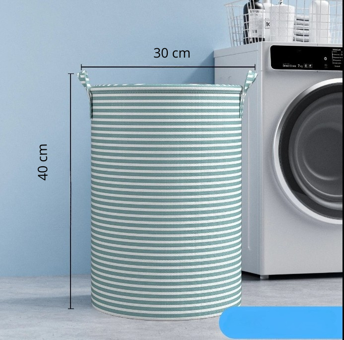 Cesto de Roupa Listrado