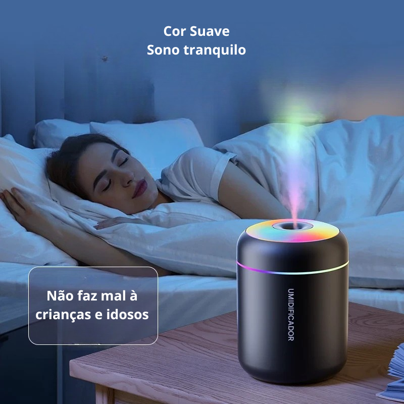 Mini Umidificador de Ar 180 ml