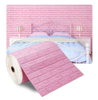 Papel de parede 3D imitação tijolo