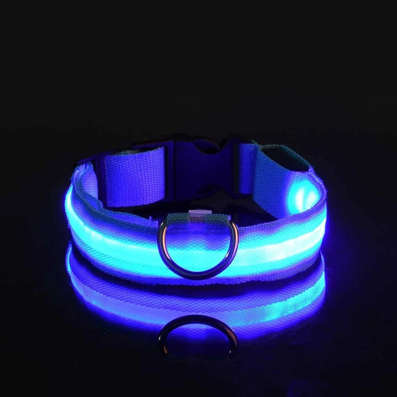 Coleira de Nylon com Led