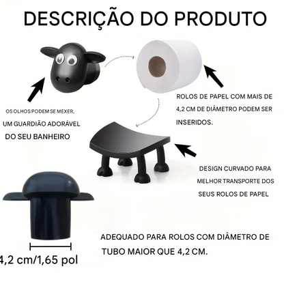 Suporte de Papel Higiênico Decorativo