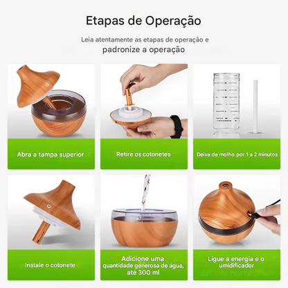 Umidificador de Aromaterapia 300 ml