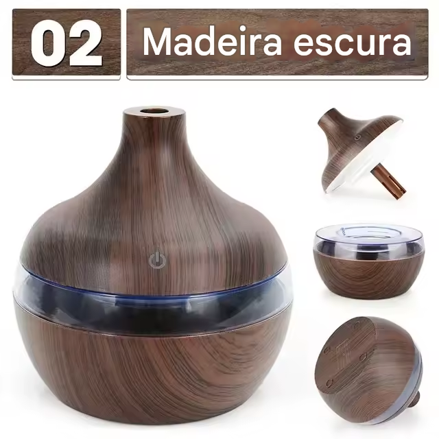 Umidificador de Aromaterapia 300 ml